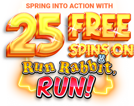Paradise 25 Free Spins on Run Rabbit, Run